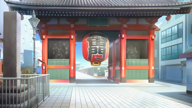 In front of Kaminarimon Gate
